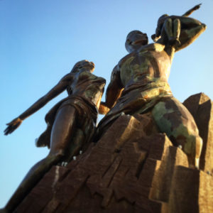 Dakar, Senegal, monument of Renaissance.