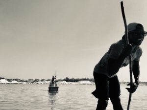 Senegal, rose lake.