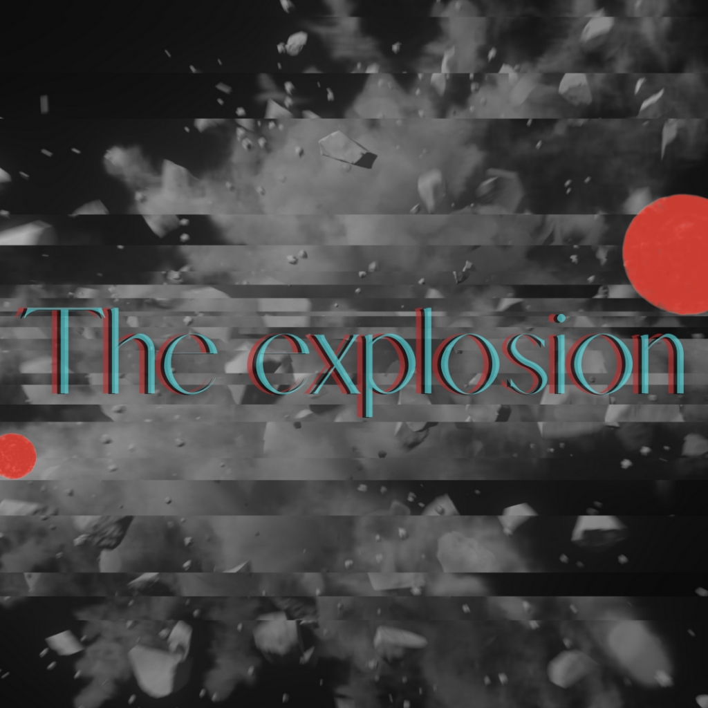 The explosion, Go back to the future, a story by Daniele Frau.