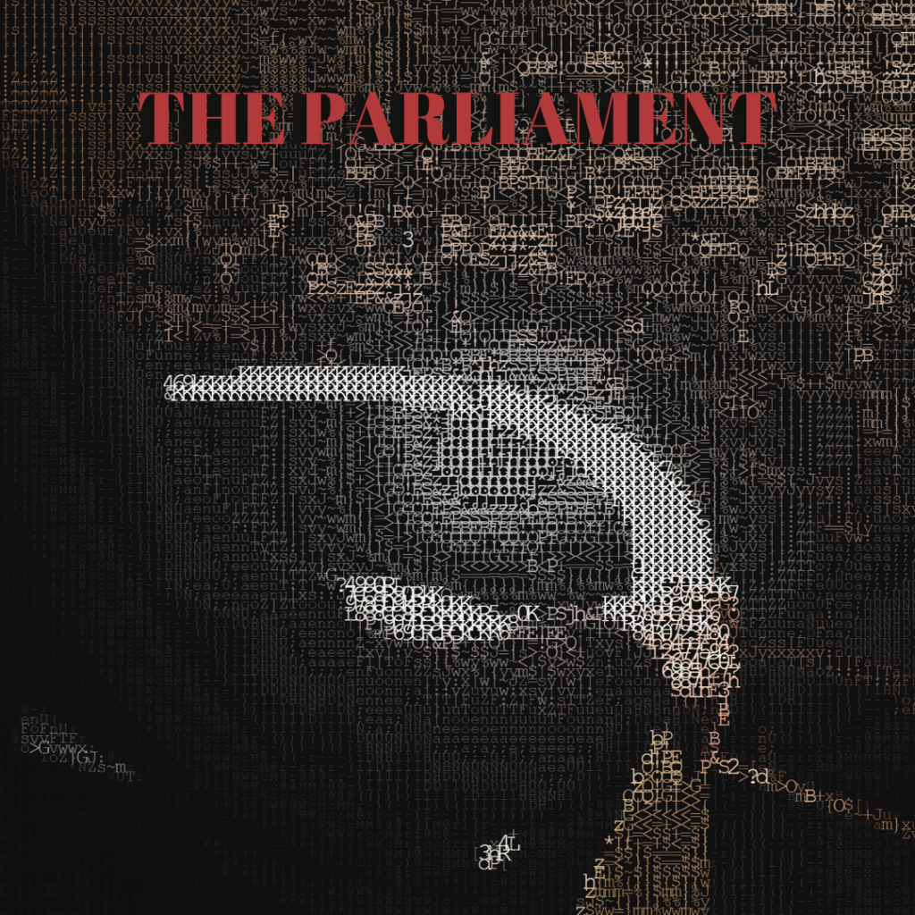 Th Head enters in the Parliament to have a speech, graphic by Daniele Frau.