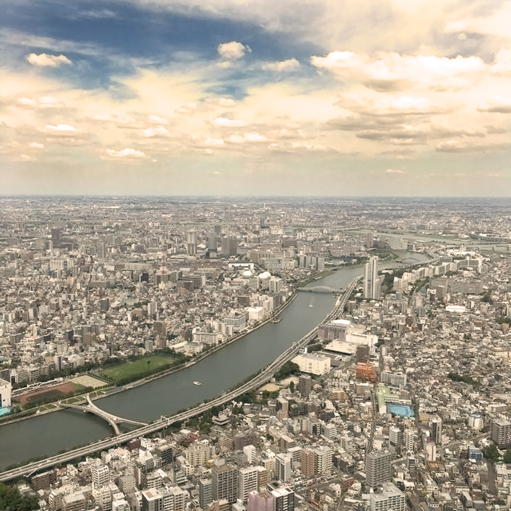 View from the skytree, Tokyo. Photo by Daniele Frau.