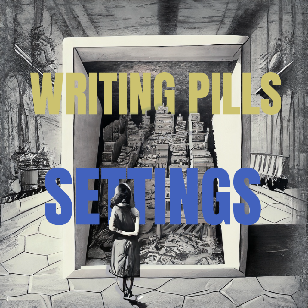 Settings, writing pills by Daniele Frau.